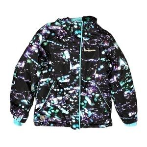 ZeroXposur Girls Black Puffer Hooded Jacket - Size Large (10/12)